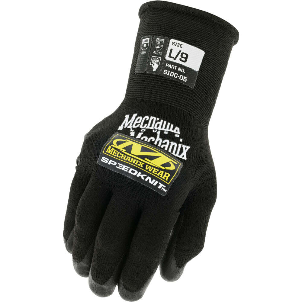 Clothing Mechanix Wear 4.50" SPEEDKNIT S1DC05 GLOVES L BLACK